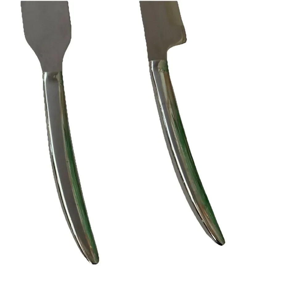 Saladmaster MCM Knife Set #405 Chef Knife & #408 Spatula Stainless Steel USA Vtg